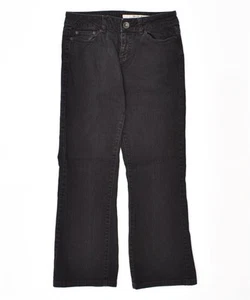 DKNY Womens Flared Jeans US 8 Medium W29 L27 Black Cotton MA02 - Picture 1 of 3