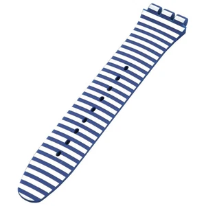 Swatch Blue & White Silicone Strap 6H ACM0008H6 - Picture 1 of 2