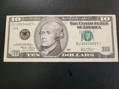 Federal Reserve  $10 STAR Note 2003 - Image 1 of 4