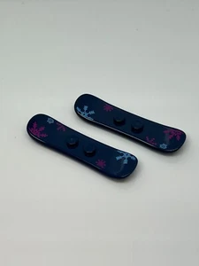 Lego Lot Of 2 Dark Blue Minifigure, Utensil Snowboard U#18 - Picture 1 of 1