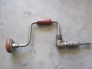 Vtg Craftsman 4240 Bit Brace Woodworking Ratcheting Auger Hand Drill Tool Large - Picture 1 of 2