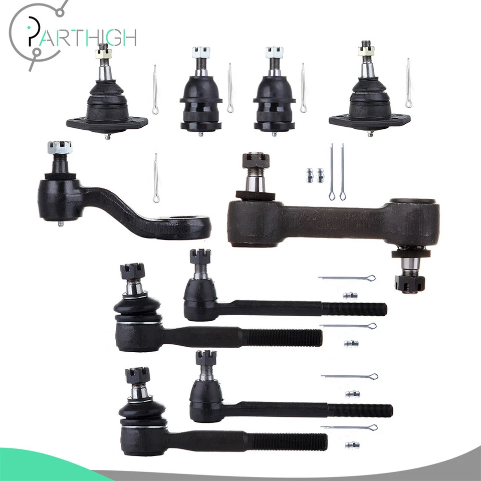 10x Front Ball Joint Tie Rod Ends Pitman Arm For 1975-1982 Chevrolet K5 Blazer - Image 1 of 4