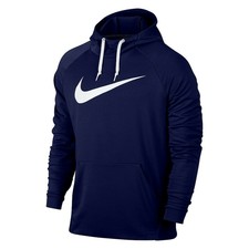 Mens Nike Dark Blue Pull Over Dri Fit Swoosh Hoodie XL 885818