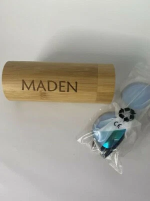 Gafas de sol polarizadas Maden hechas a mano marco de madera exquisito estuche de almacenamiento de madera Foto 1 de 4