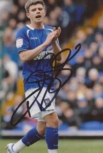 IPSWICH: AARON CRESSWELL SIGNED 6x4 ACTION PHOTO+COA - Picture 1 of 1
