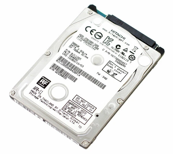 Hitachi Thin HDD Hard Disk Drive 500GB 2.5" 5400RPM HTS545050A7E380 - Image 1 of 1