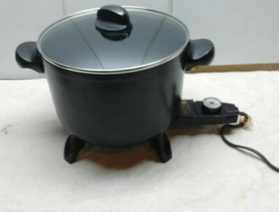 Presto Electric 5 Qt Multi-Cocina Aluminio Fundido Freidora Pollo Hervidor Vapor Tapa Foto 1 de 4