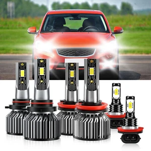 Bombilla de faro LED haz alto bajo + kit de luz antiniebla 6500K para Volvo C30 2007-2012 - Imagen 1 de 12