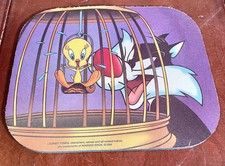 Vtg Looney Tunes Mouse Pad 1994 Tweety & Sylvester Apple Mac Microsoft Computer