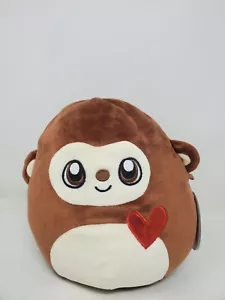 Squishmallows 8" Momo the Monkey Plush Kellytoy Limited Edition NWT Valentines - Picture 1 of 6