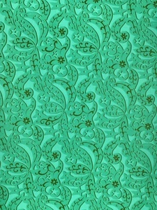 2M Stretch Green Paisley Star Floral Print ITY Crepe Jersey Dressmaking Fabric - Picture 1 of 2