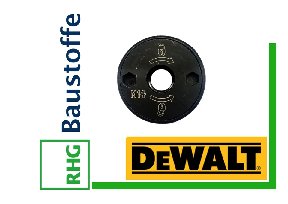 DT3559 Schnellspannmutter f. Winkelschleifer M14 Clic Mutter Schnellspann DEWALT - Bild 1 von 1