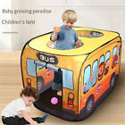 Kids School Bus Foldable Pop Up Tent House Indoor Outdoor Play Toy Games Gifts