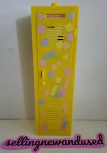 Vintage 1999 Barbie Hidden Messages Yellow Locker w/ Stamps & Pad - Picture 1 of 4