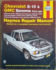 Camionetas Haynes Chevrolet S-10 y GMC SONOMA 1994-2001 manual de reparación 24071 - Imagen 1 de 2
