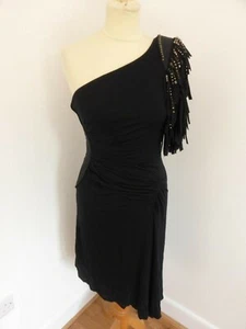 BNWT Karen Millen black one shoulder party event dress UK 6 8 NEW - Picture 1 of 8