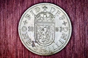 Great Britain 1963 1 one Shilling KM904 Copper/Nickel **XF** #HB - Picture 1 of 2