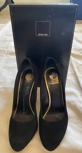 Lds Via Spiga Beam Plateau Pumps Schuhe, Schwarz, Größe 8,5 M Top Zustand - Bild 1 von 8