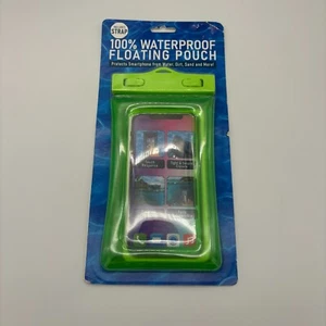 Waterproof 100% Floating Pouch with Strap, Green, for Phone Money Cards NEW - Picture 1 of 4