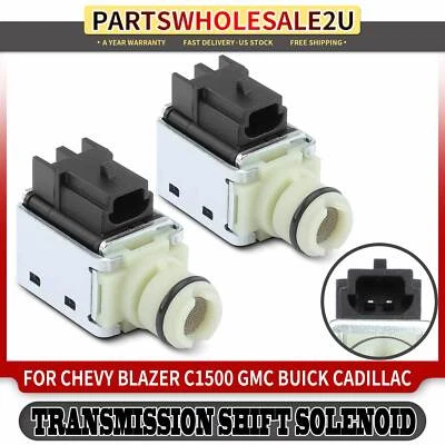 2Pcs A&B Shift Solenoid for Chevrolet Silverado 1500 GMC K1500 C1500 Buick Isuzu - Image 1 of 4