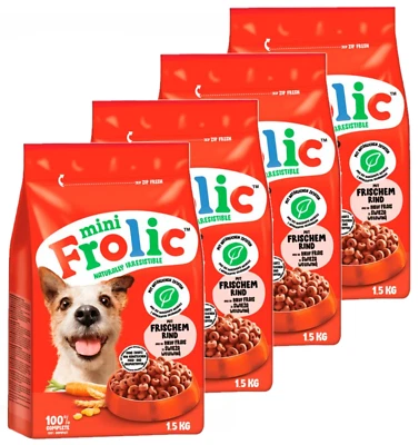 FROLIC MINI RIND HUNDEFUTTER 6 kg - Rind - Gemüse - Getreide - Hunde - Trocken - Bild 1 von 2