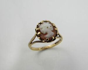 Ring Beautiful With Cameo Of Gold 9 Kt. Solid Marked 375 IN Part