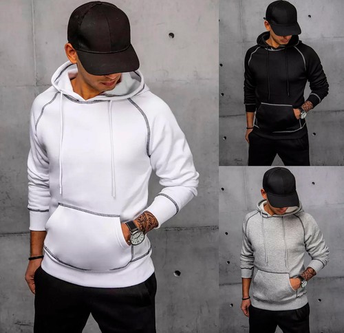 SACAI Felpa con cappuccio felpa uomo basic pullover sport uomo DSTREET M 2XL