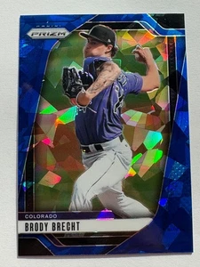 2025 Panini Prizm - Brody Brecht #235 - Blue Cracked Ice - Rockies - Picture 1 of 2