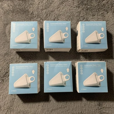 6 X SOMA Sustainable Water Filters – 2-Pack Sealed     Total 12 Filters Sealed - Image 1 of 4