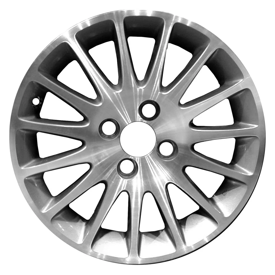 Used Machined and Painted Medium Charcoal Aluminum Wheel 15 x 6 42700S5AA91 - Image 1 of 1