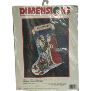 DIMENSIONS Gifts For All Stocking #8573 counted cross stitch kit by Donna Race - Picture 1 of 6