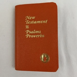 GIDEONS POCKET BIBLE Psalms Proverbs New Testament Orange King James Version - Imagen 1 de 6