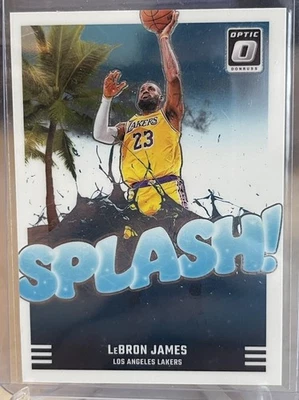 2024-25 Donruss Optic #5 LeBron James Splash! Lakers Hear Cavaliers Insert - Image 1 of 2
