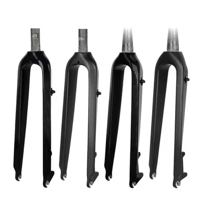 MTB Carbon Fiber Rigid Fork 26 27.5 29er QR 9*100mm Mountain Bicycle Hard Forks - Image 1 of 4