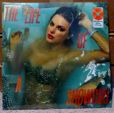 Taylor Swift The Life of a Showgirl: Sweat & Vanilla Perfume Orange Vinyl LP NEW - Image 1 of 2