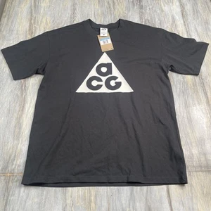 Nike ACG Dri-FIT Mens Medium Logo T-Shirt Short Sleeves NWT Black - Picture 1 of 3
