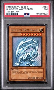Blue-Eyes White Dragon PSA 7 - SDK-001 - Ultra Raro - 1ª Edición - Yugioh - Imagen 1 de 2