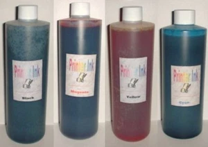 64 Unzen Druckertinte Nachfüller 16 Unzen Schwarz Cyan Magenta Gelb - Bild 1 von 1