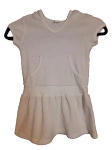 Xhilaration Cover Up Hooded Dress Girls Size XS 4/5 White - Picture 1 of 5