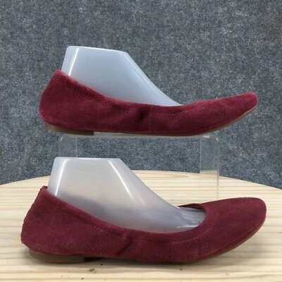 Lucky Brand Shoes Womens 7.5 M Erin Ballet Flats Slip On Burgundy Suede Casual - image 1 of 4