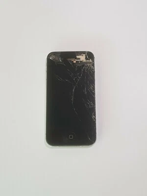  Génuine Ecran LCD Noir iPhone 4s avec vitre cassée.LCD et Tactile OK  - Photo 1/3