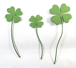 Tréboles de cuatro hojas Irlanda Irlandesa Buena suerte Día de San Patricio Metal Die Thin - Imagen 1 de 2