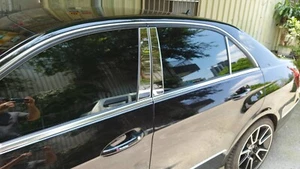 2010-2016 for Mercedes E63AMG E300 E400 E500 W212 Center Pillar Stainless Covers - Picture 1 of 5