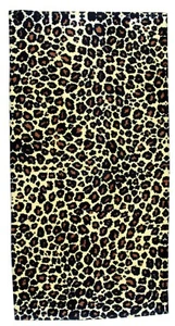 Leopard Print Wild Animal Theme Luxurious 100% Cotton Beach Towel - NWT - Picture 1 of 1