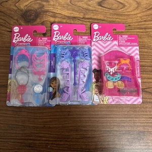 Lot Of 3 Barbie Accessories Fairy Princess Shoes Tea Party Headbands New - Picture 1 of 4