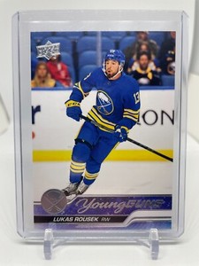 2023-24 UPPER DECK SERIES 1 LUKAS ROUSEK YOUNG GUNS RC #233 BUFFALO SABRES