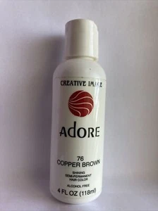 Adore by Creative Image Semi Permanent Hair Dye Color 118mL, #76 COPPER BROWN - Picture 1 of 2