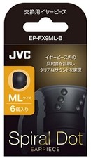 New JVC Victor Spiral Dot Earpiece Medium Large EP-FX9ML-B for HA-FX850 Japan