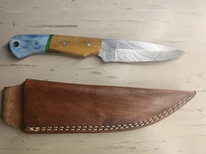 Damastmesser Jagdmesser Outdoormesser Messer - Bild 1 von 2