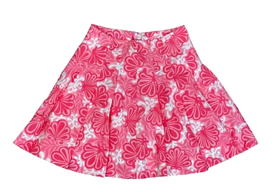 Falda Plisada Lilly Pulitzer Resortwear Coral Blanco Rosa Estampado - 6 - Usada 1 vez Foto 1 de 4